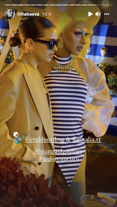 Irina Baeva capta a Rosalía (Instagram)