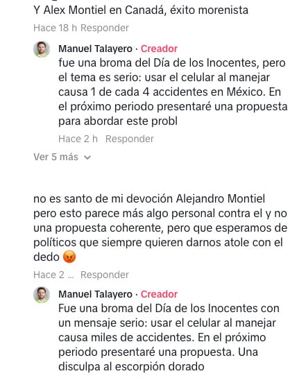 Funan a diputado por su broma del Día de los Inocentes sobre el Escorpión Dorado.