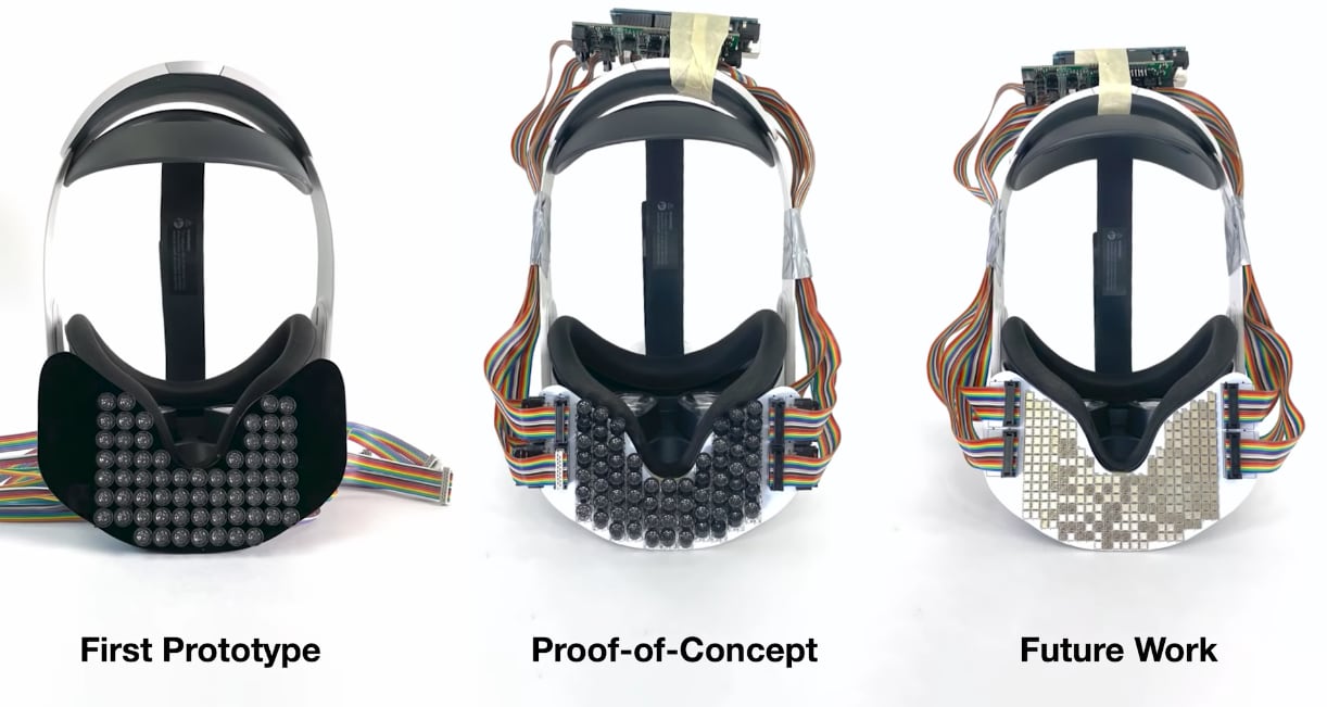 Simular la sensación de besar en la realidad virtual