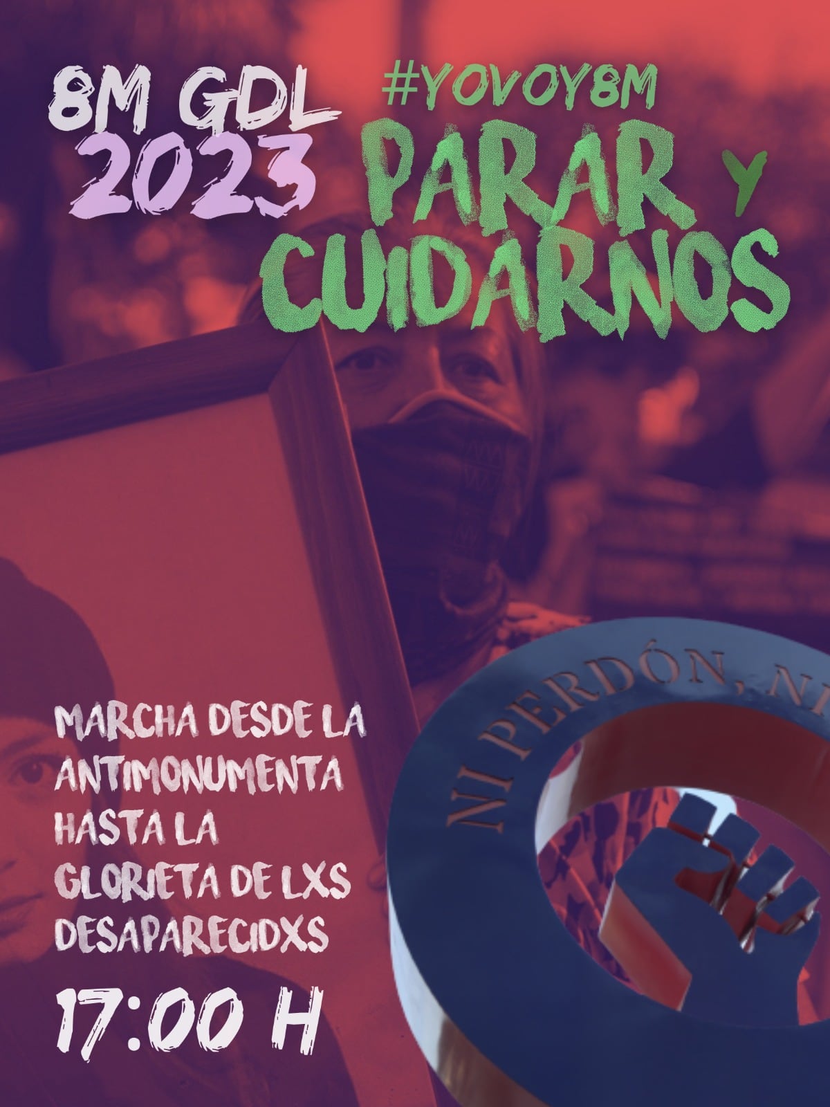 Convocatoria para la marcha 8M en Guadalajara