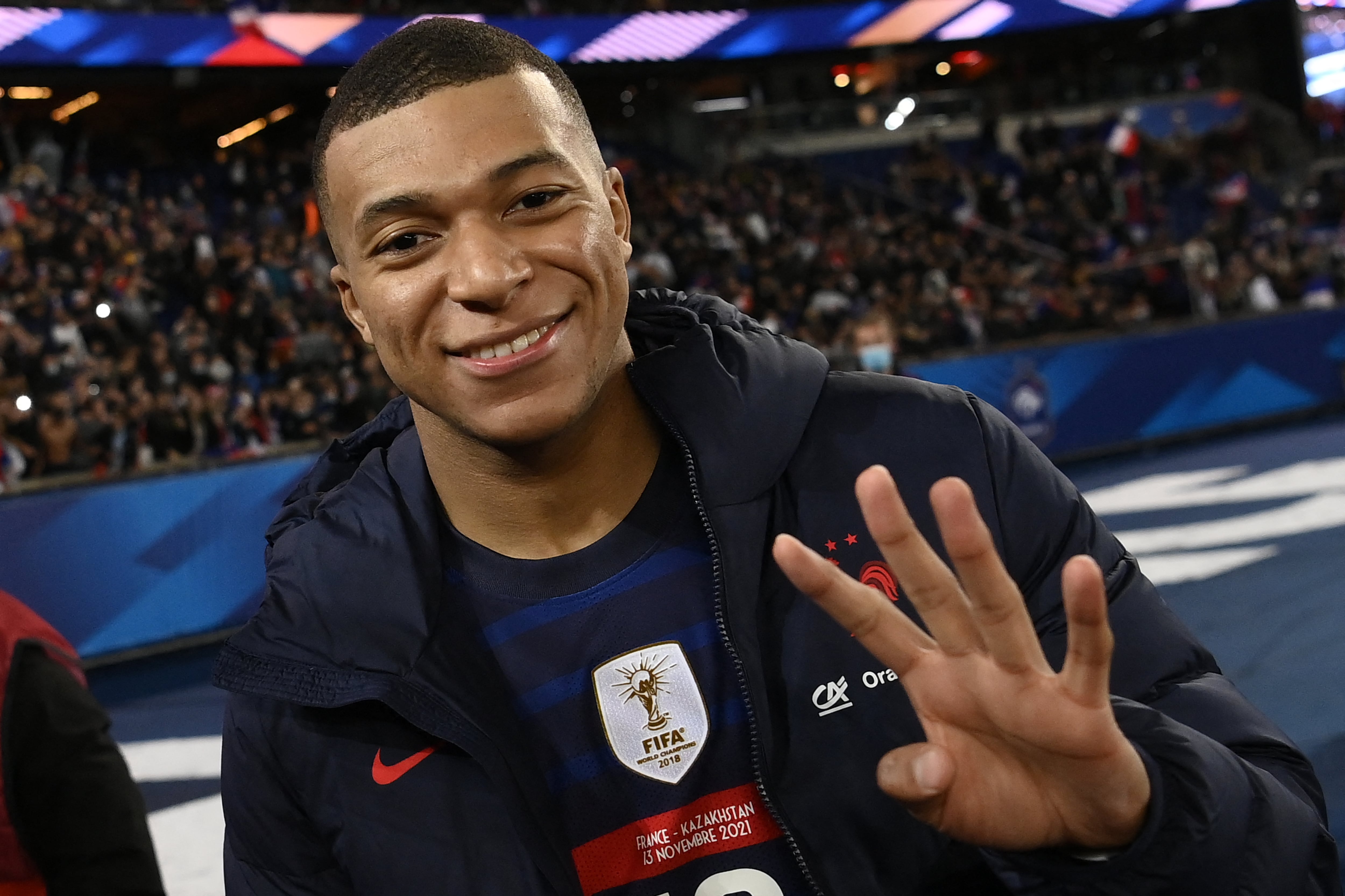 Kylian Mbappé anotó 4 goles con la Selección de futbol de Francia.