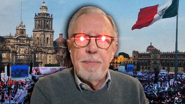 Joaquín López-Dóriga y la oposición no perdonan que les quitaran la bandera de México en la marcha del INE
