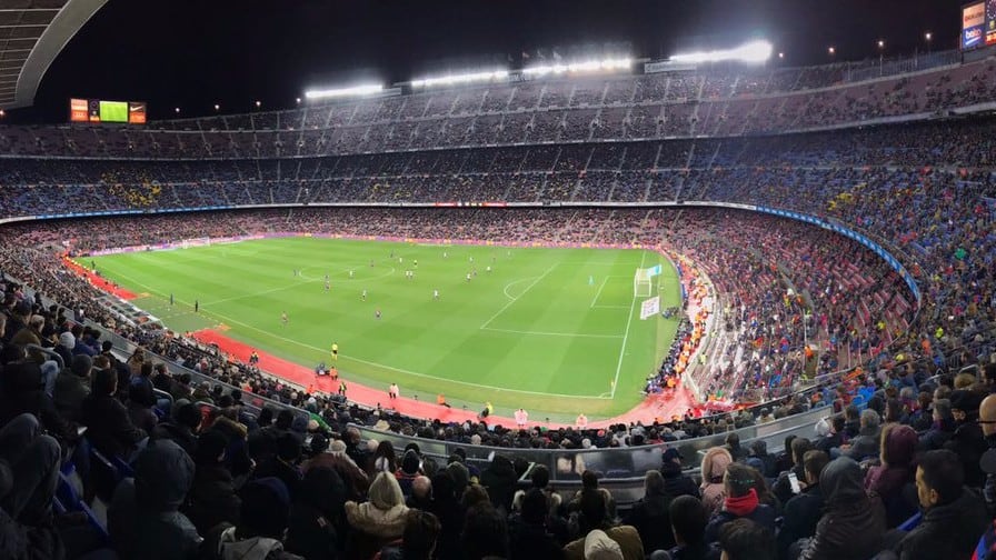 El Estadio Camp Nou.
