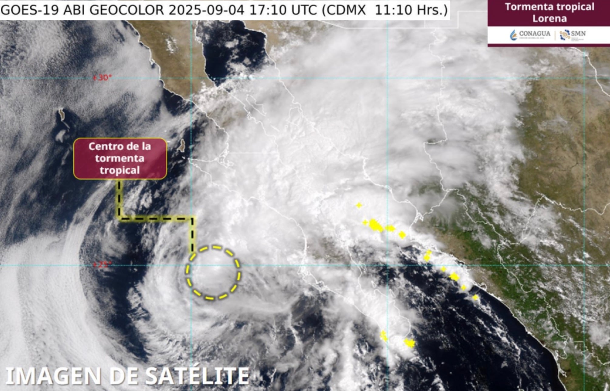 AICM emite alerta por posibles afectaciones en vuelos por tormenta tropical Lorena
