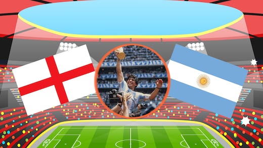 Inglaterra vs Argentina reviven el duelo de Maradona