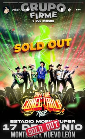 Grupo Firme logra un sold out en su presentación en Monterrey