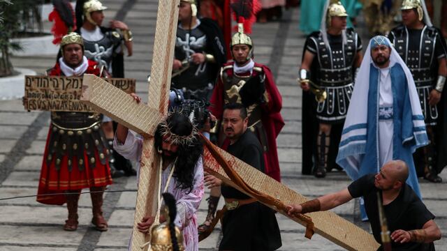 Representación del Cristo en Iztapalapa