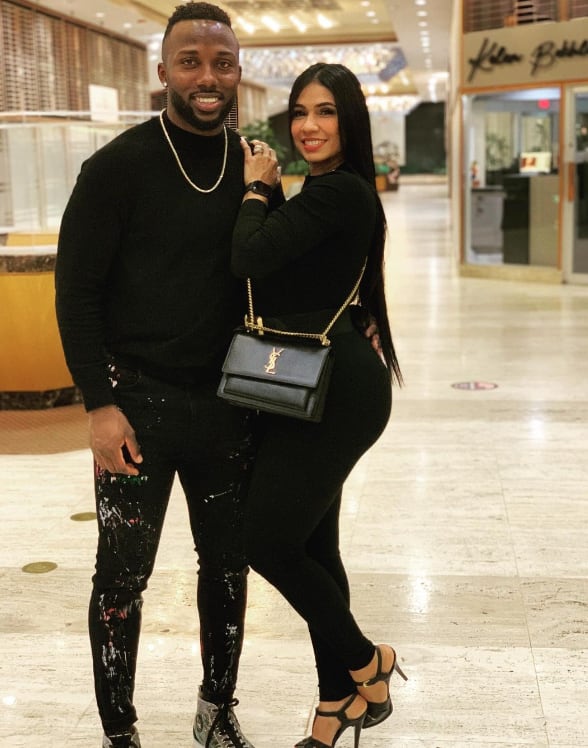Randy Arozarena y Cenelia Pineda