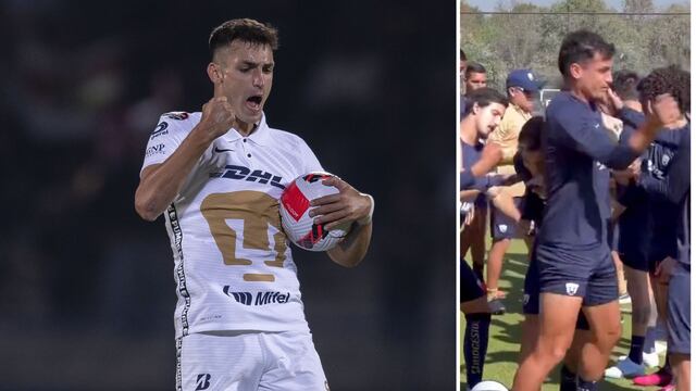 Dinenno golpea a compañero en Pumas