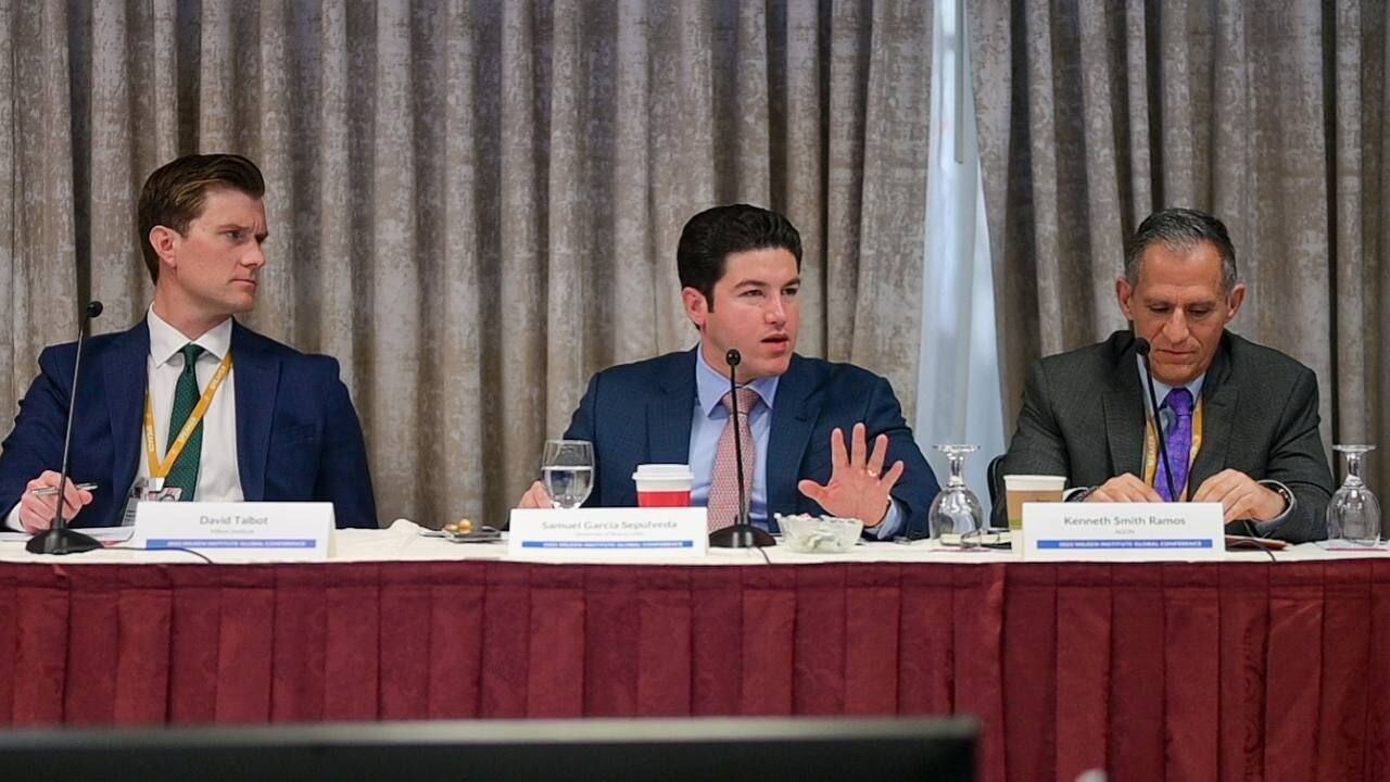 Samuel García participa en la Global Conference del Milken Institute