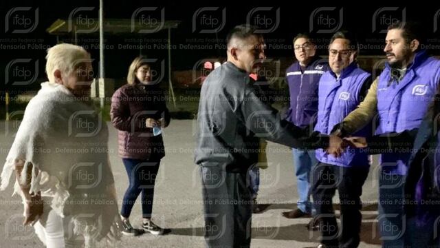 Erick Razo al salir del penal del Altiplano