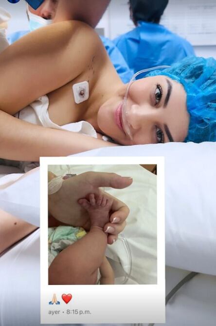 Paola Dalay se veía bellísima minutos antes de dar a luz a Tessa, hija de José Eduardo Derbez