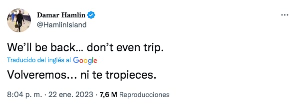 Mensaje de Hamlin