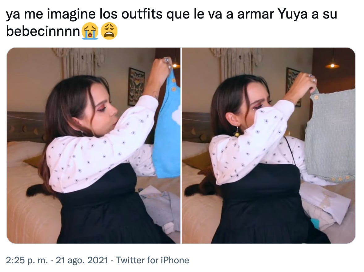 Meme de Yuya sobre su embarazo