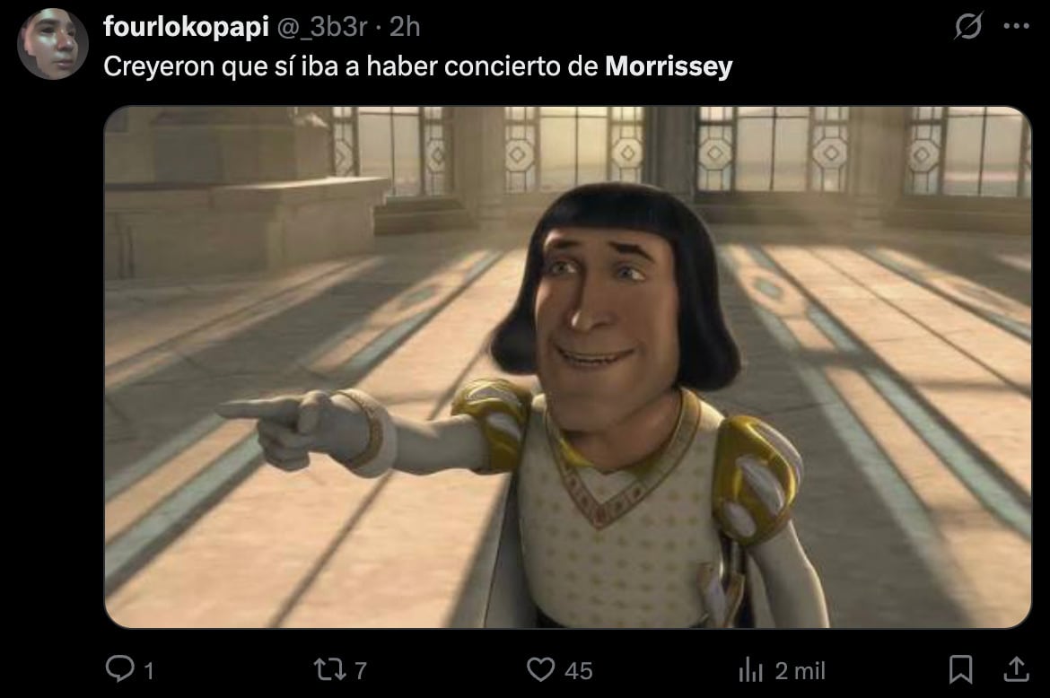 Morrissey cancela sus conciertos en México y provoca memes