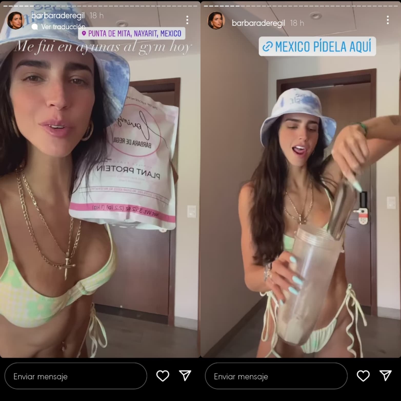 Bárbara de Regil con actitud positiva en sus vacaciones.