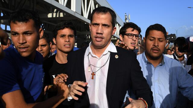 Juan Guaidó, opositor a Nicolás Maduro en Venezuela.