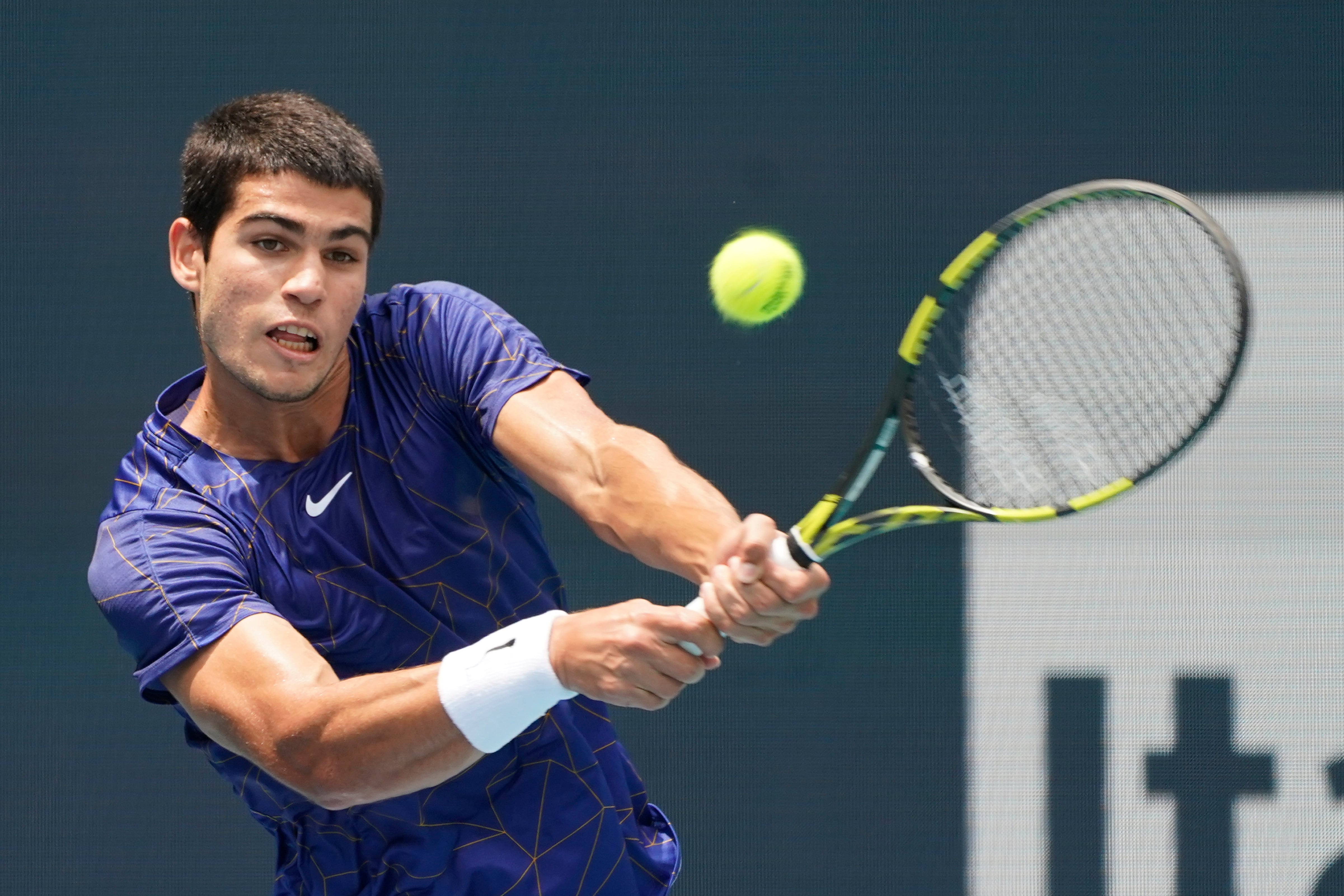 Carlos Alcaraz (AP Foto/Wilfredo Lee)