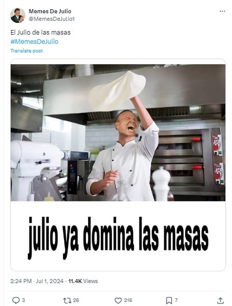Memes de julio no descansan al clásico Julio Iglesias para darle la bienvenida al séptimo mes