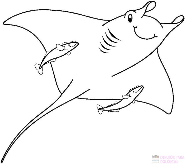¡Feliz Día de la Mantarraya! 8 dibujos para colorear e imprimir