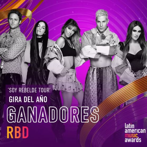 Latin American Music Awards 2024: RBD gana a Gira Del Año