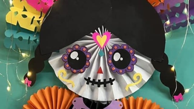 Muñeca Lele catrina de papel