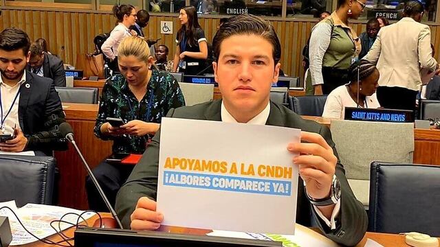 Samuel García en la ONU.