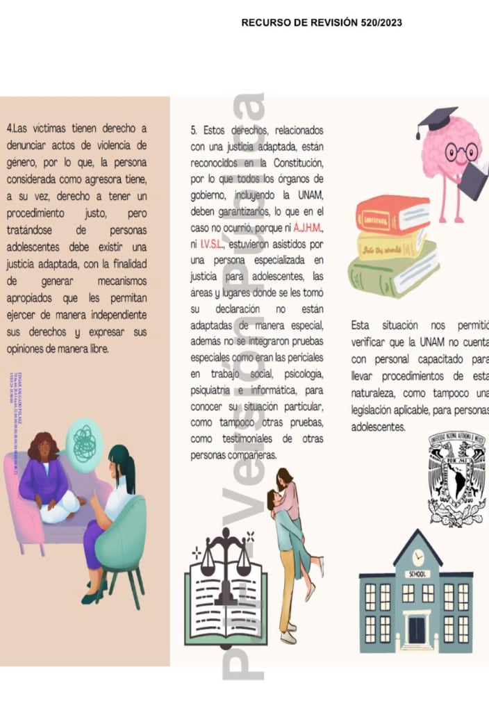Primera sentencia con perspectiva de adolescencia en pleno paro de la UNAM