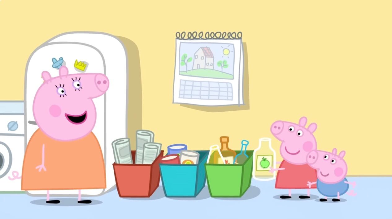 Peppa Pig por Día Mundial del Reciclaje