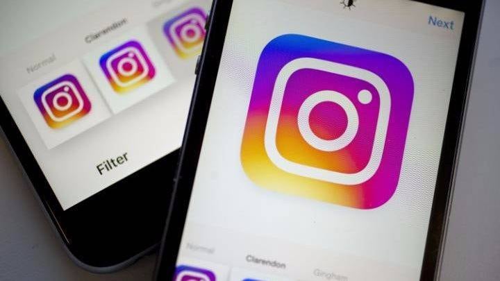 El logo de Instagram.
