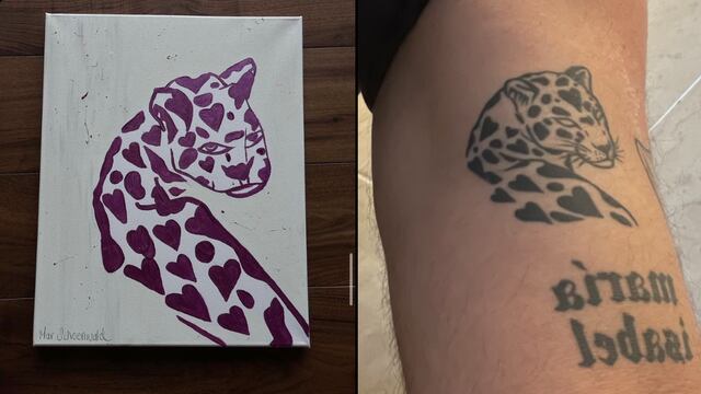 Tatuaje de cuadro de Mar de Regil