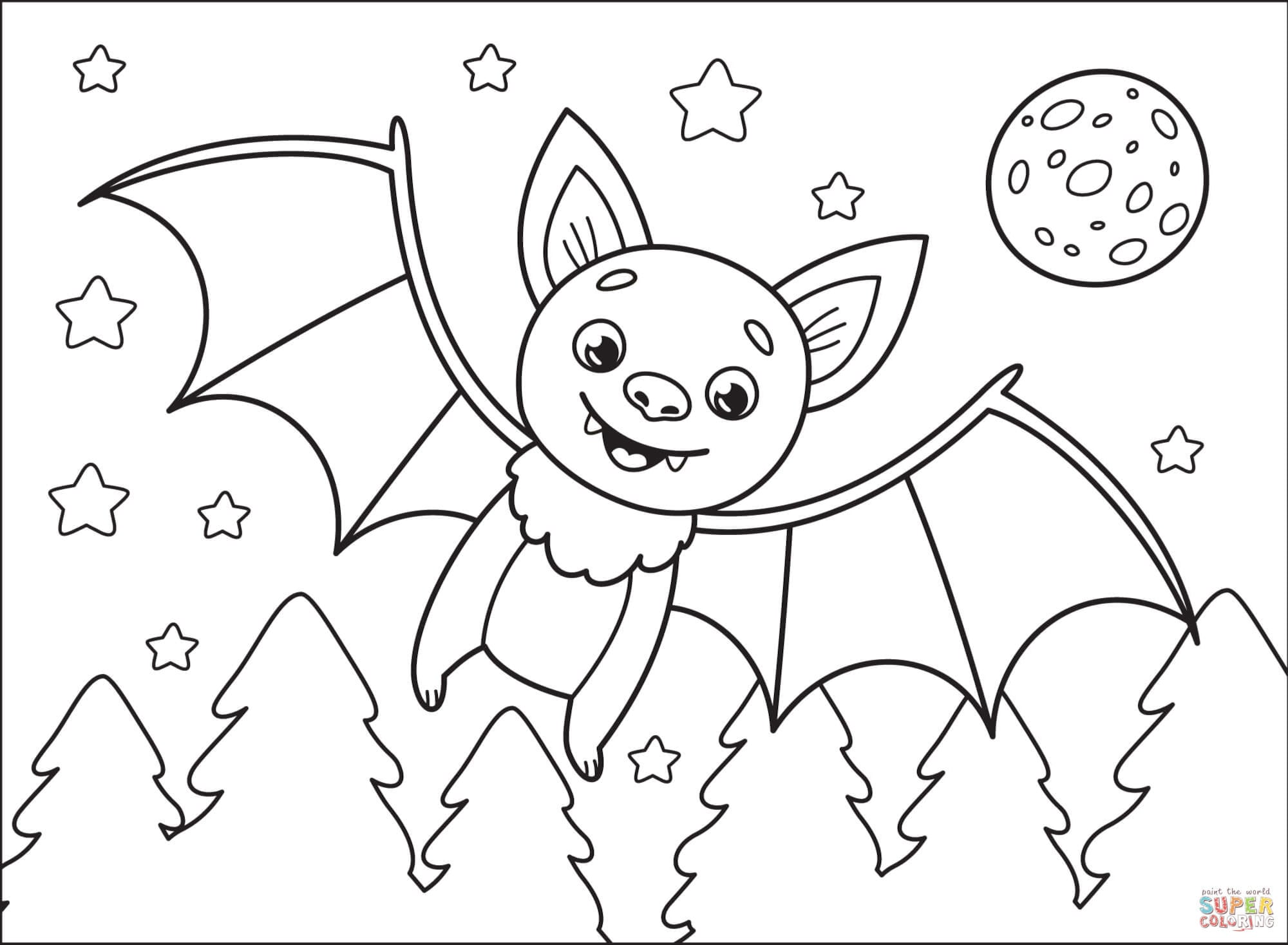 Dibujo Día de Apreciación de los Murciélagos