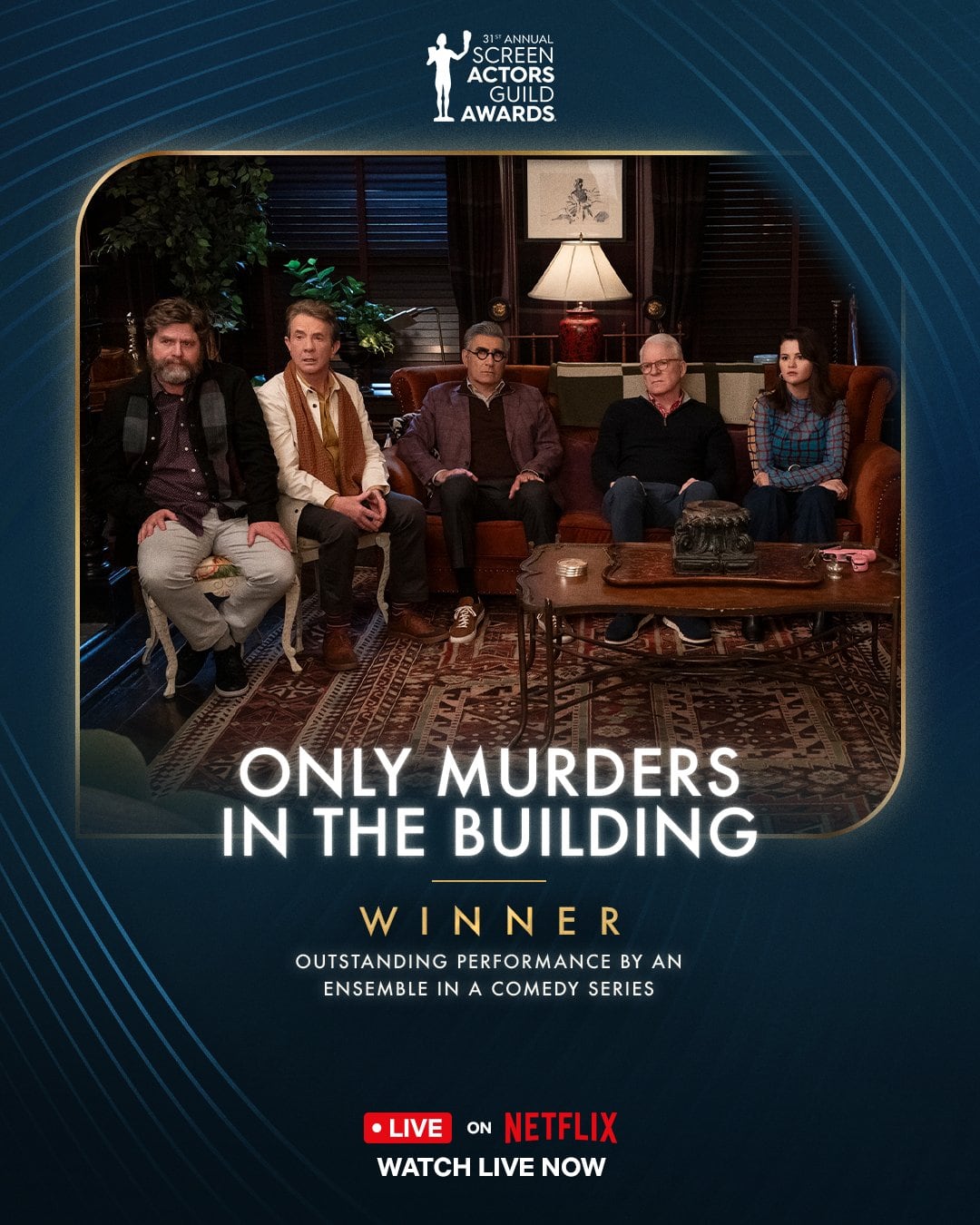 Only Murders in the Building, ganadora SAG Awards 2025