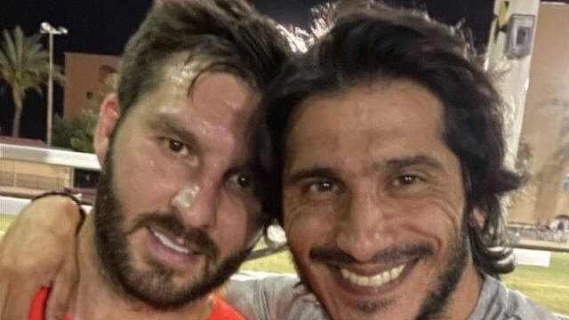 Gignac con Damián Álvarez