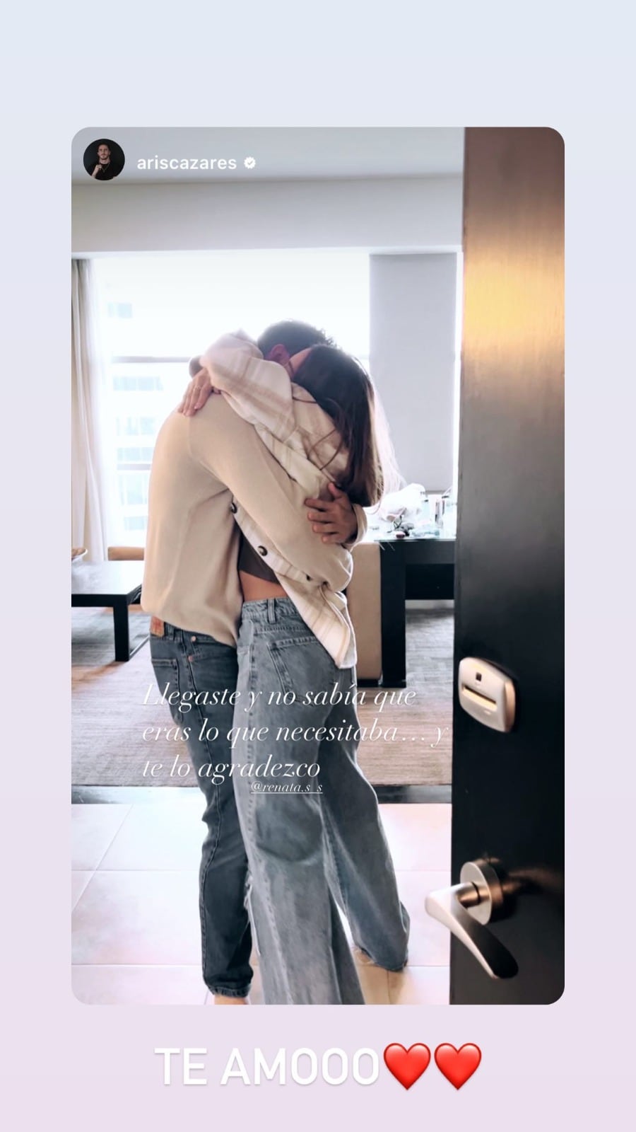 Aristeo Cázares y su novia Renata Salas.