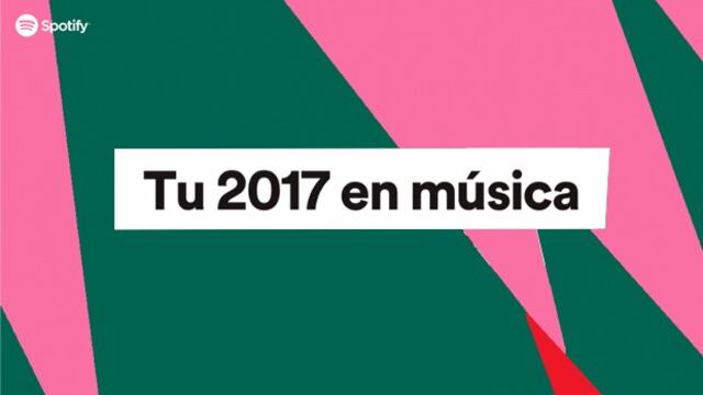 'Tu 2017 en música' de Spotify.