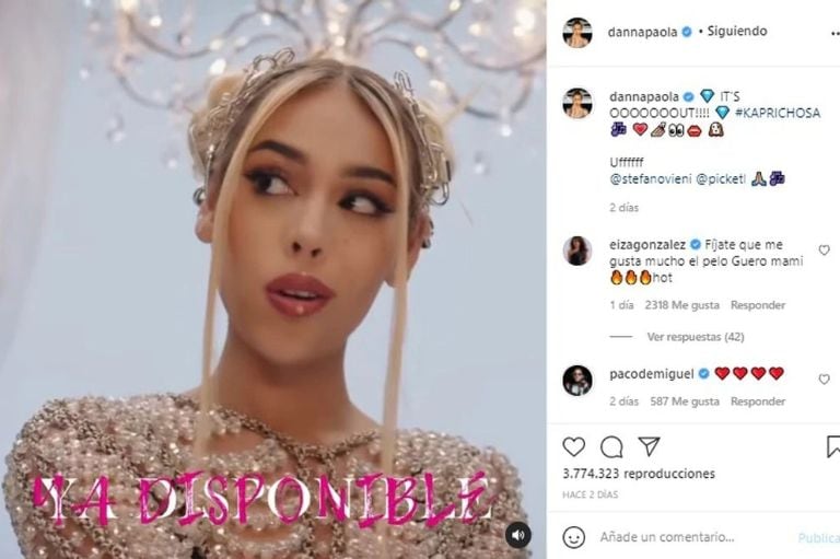 Eiza González chulea a Danna Paola