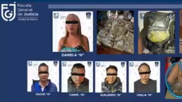Tras cateos decomisan droga en CDMX; hay 5 detenidos