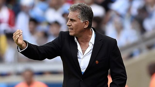 Carlos Queiroz enfrente a Argentina.