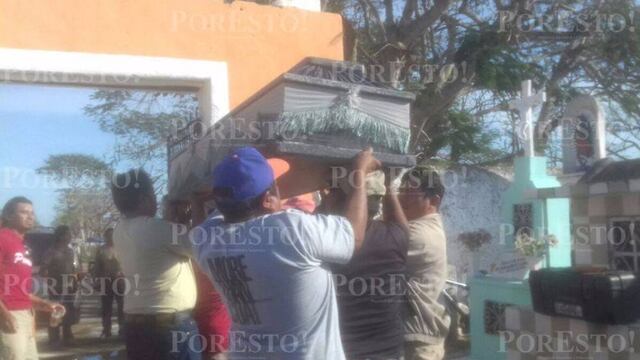 Sepelio de regidor Pedro Damián Cob Cimé