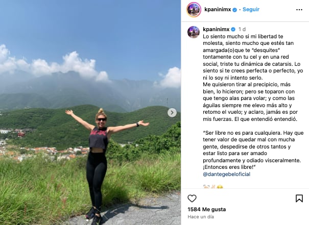 Karla Panini se pone reflexiva