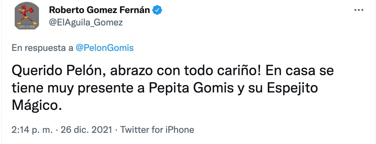 Mensaje a Pepita Gomís