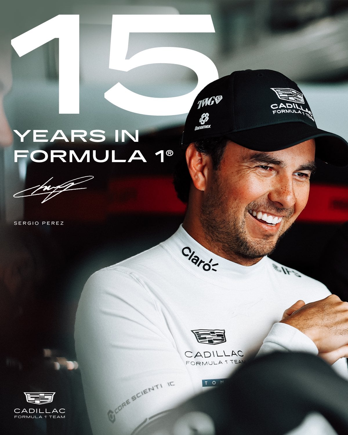 Checo Pérez celebra 15 años de triunfos en la Fórmula 1