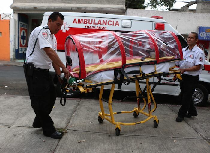 Cápsulas para trasladar pacientes.
