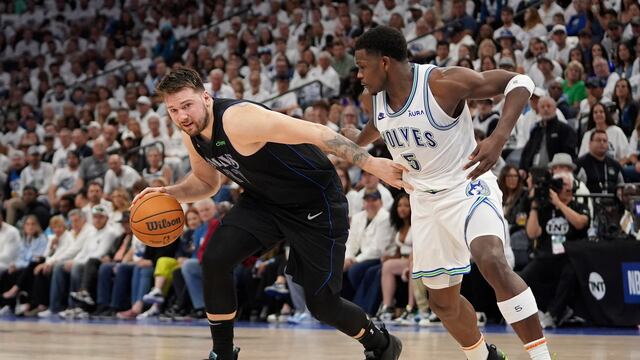 Luka Doncic y Anthony Edwards NBA.