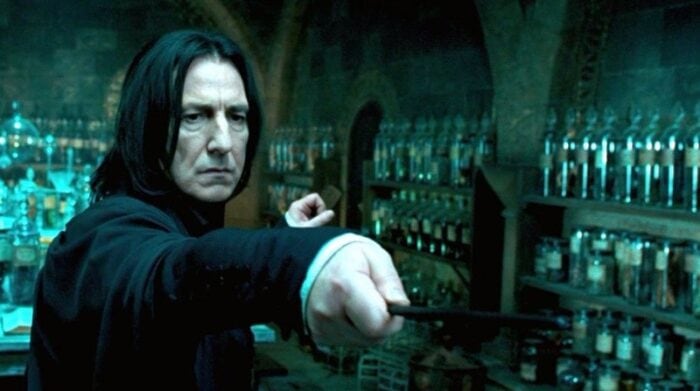 Alan Rickman como Severus Snape en 'Harry Potter'