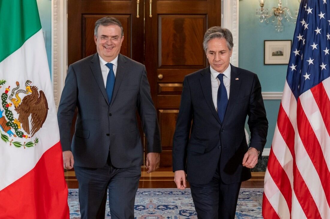 Antony Blinken y Marcelo Ebrard