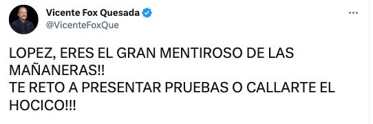 Tuit Vicente Fox