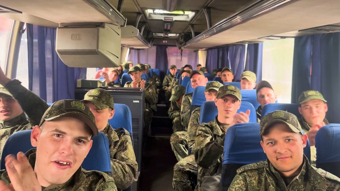 Liberan a 205 soldados rusos