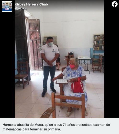 Abuelita termina la primaria